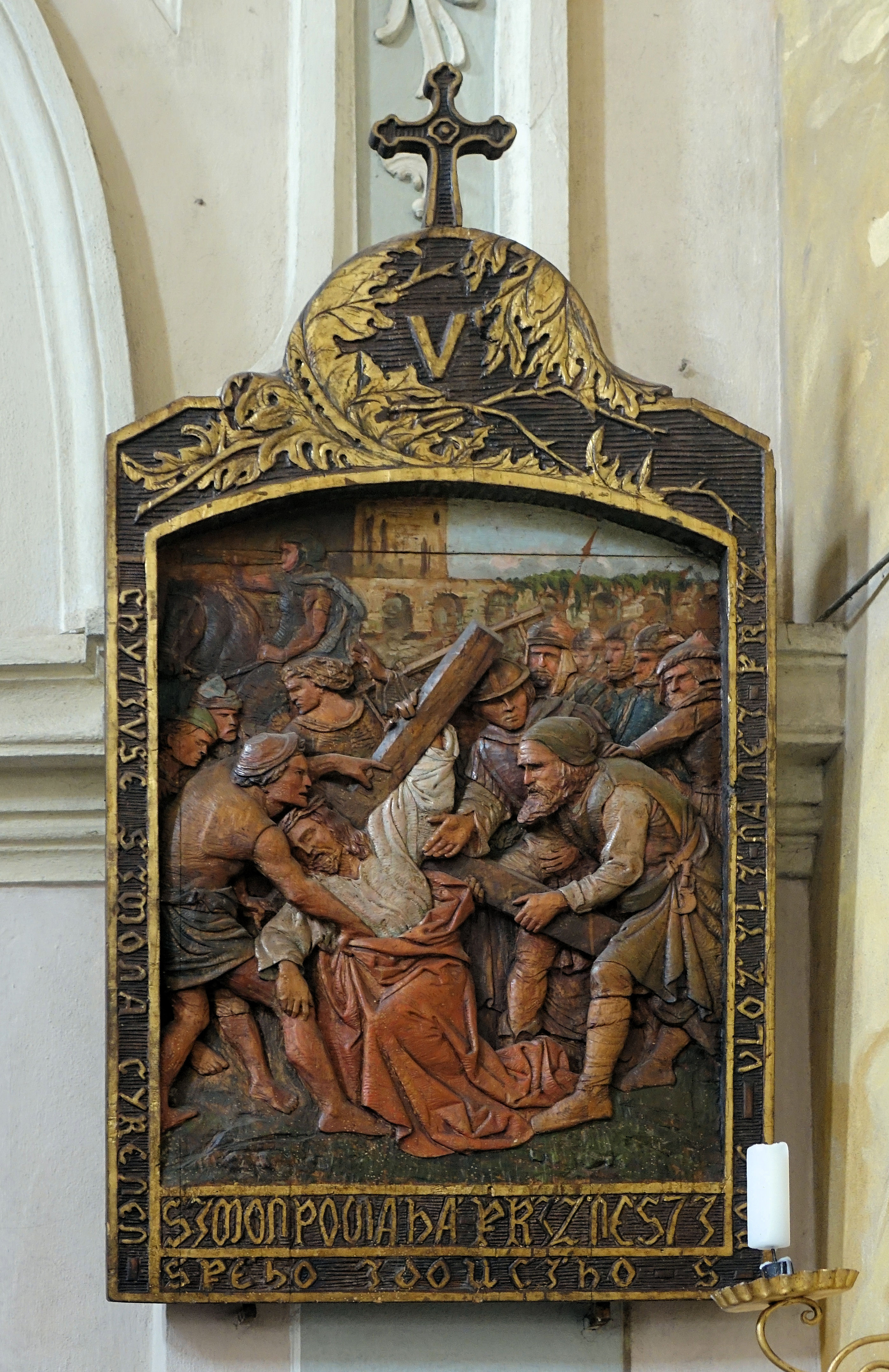 Kostel sv. Petra a Pavla v Nové Říši - interiér, zastavení křížové cesty