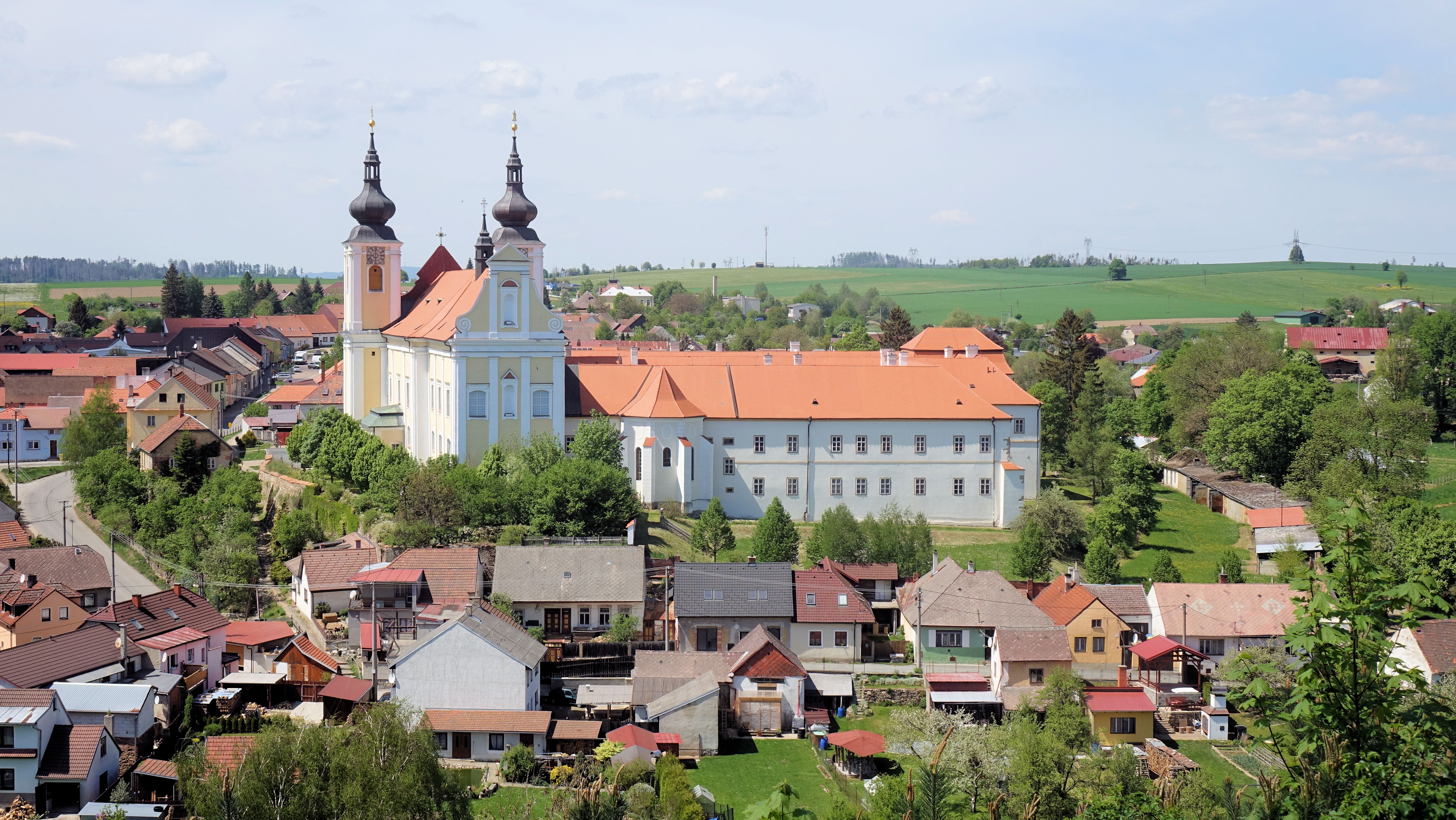 Klášter Nová Říše - pohled od východu