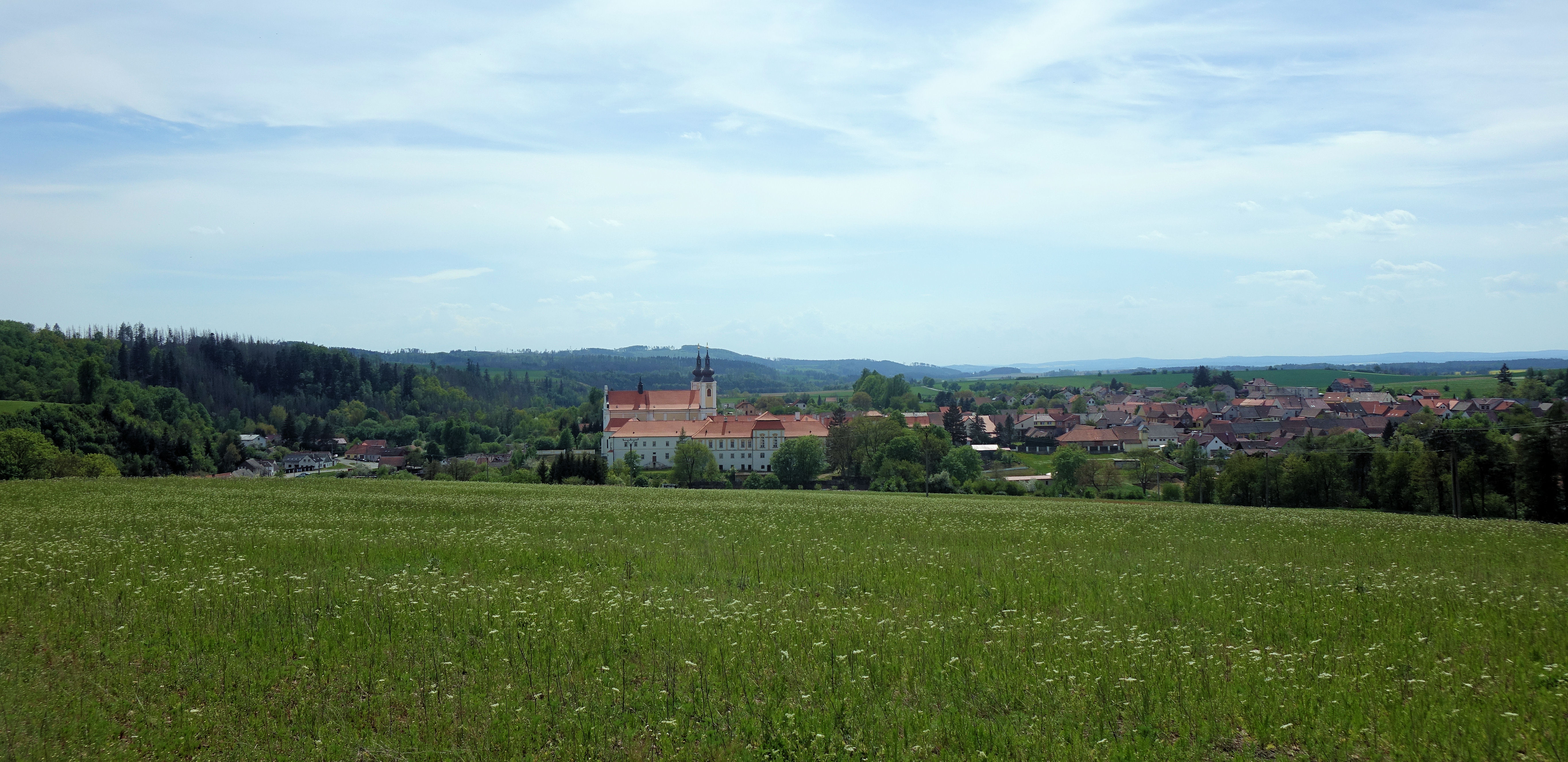 Klášter Nová Říše - pohled od severní strany