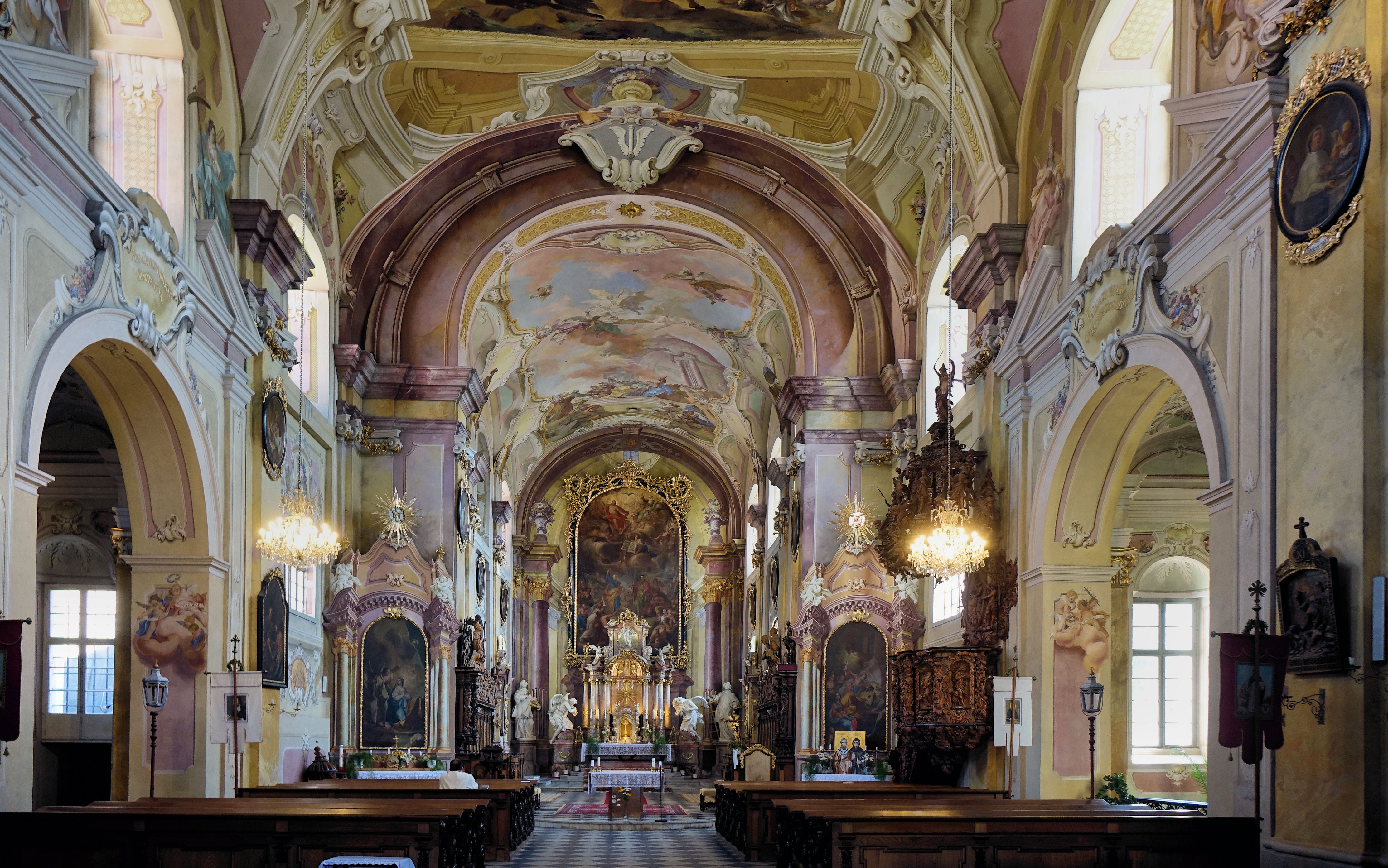 Kostel sv. Petra a Pavla v Nové Říši - interiér